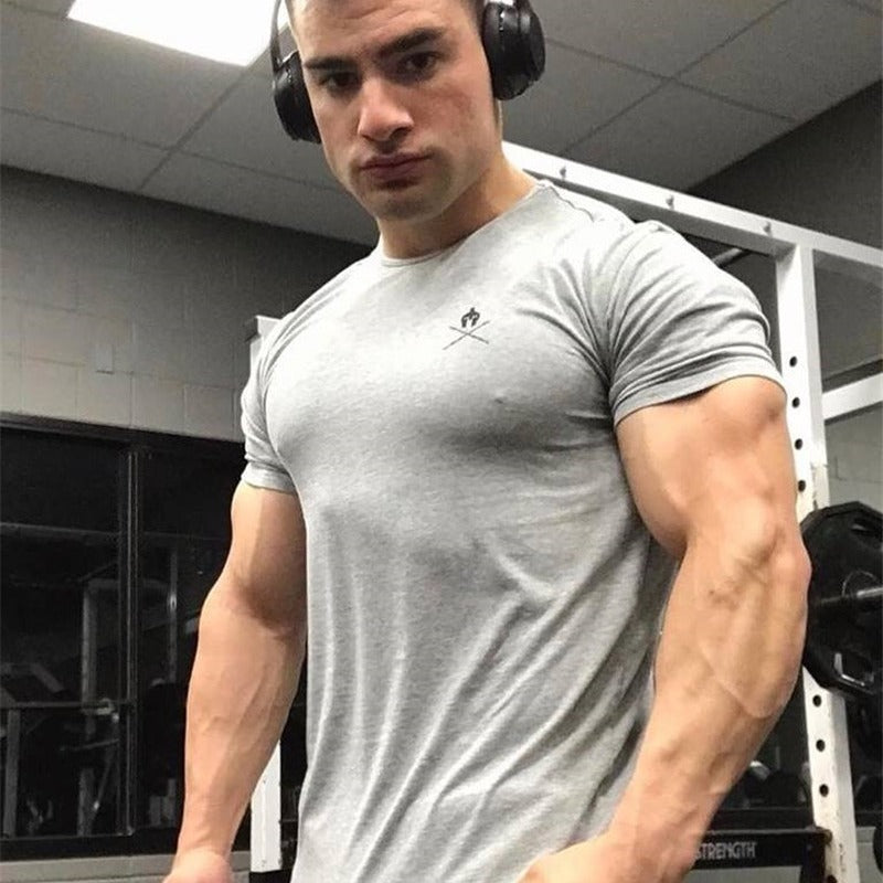 Round Neck Short-sleeve Tights Training Workout Clothes