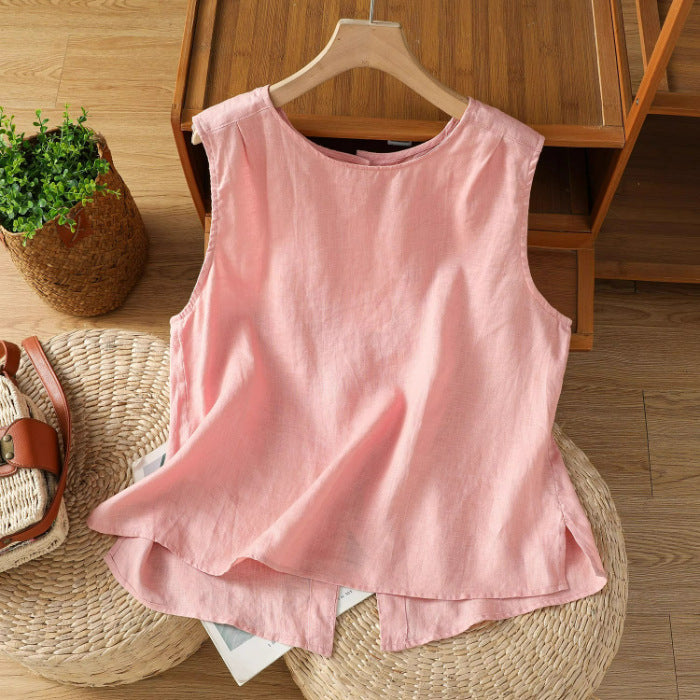 Front And Back Wearable Vest Women's Loose Casual Sleeveless Top