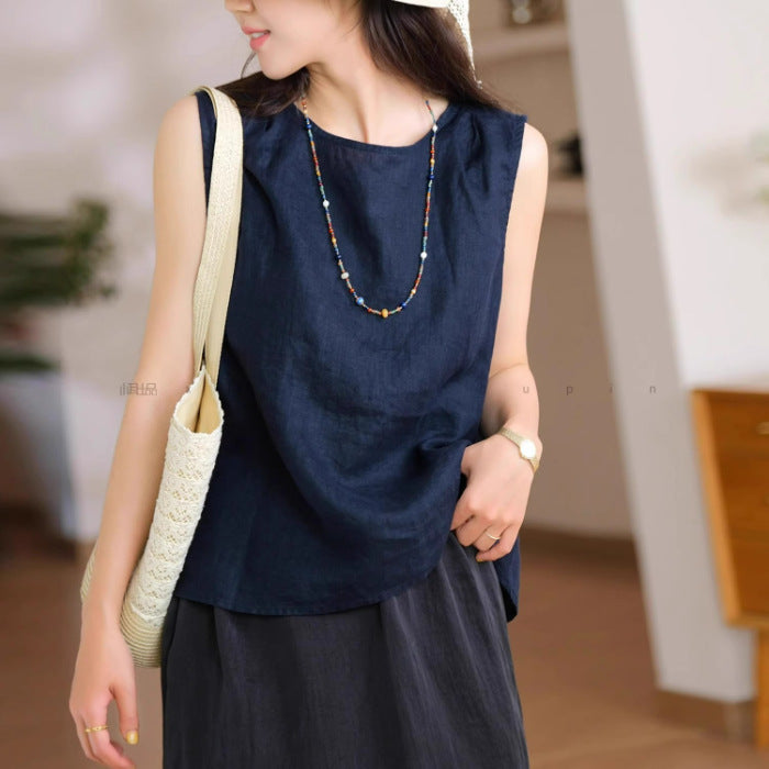 Front And Back Wearable Vest Women's Loose Casual Sleeveless Top