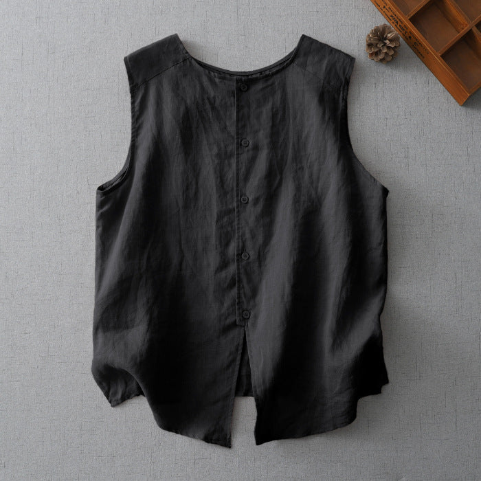 Front And Back Wearable Vest Women's Loose Casual Sleeveless Top